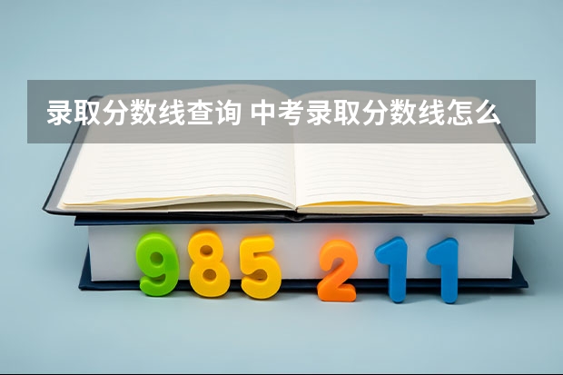 录取分数线查询 中考录取分数线怎么查询？