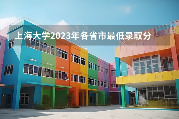 上海大学2023年各省市最低录取分数线