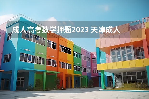 成人高考数学押题2023 天津成人高考专升本高等数学遇到不会的怎么答题？