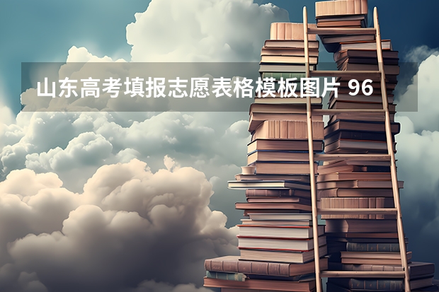 山东高考填报志愿表格模板图片 96志愿如何填报