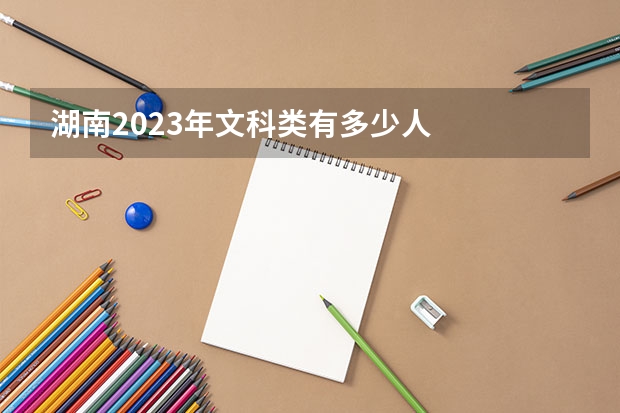 湖南2023年文科类有多少人