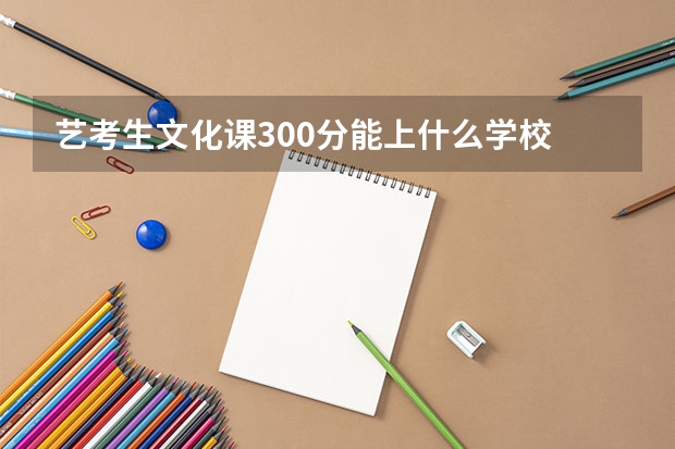 艺考生文化课300分能上什么学校