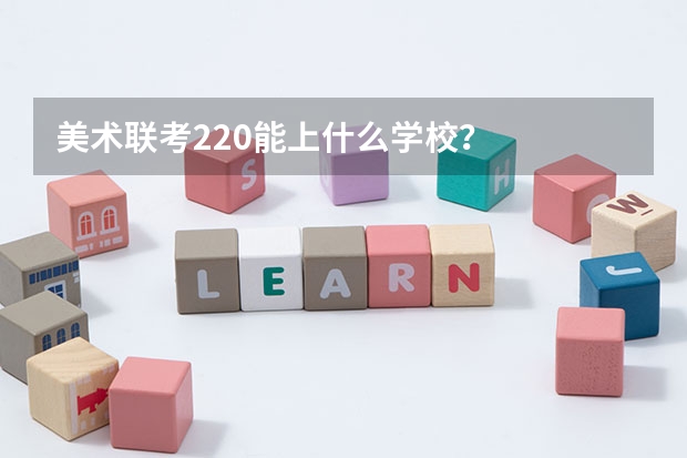 美术联考220能上什么学校？