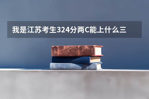 我是江苏考生324分两C能上什么三本学校？