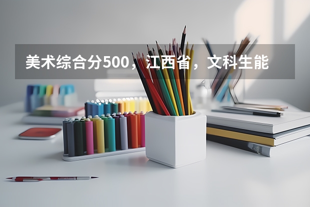 美术综合分500，江西省，文科生能考什么样的大学？