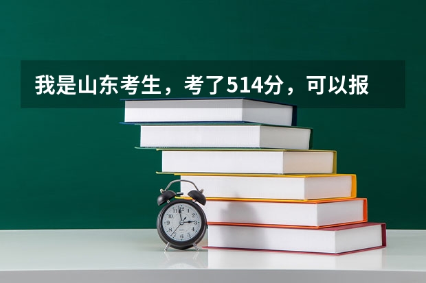 我是山东考生，考了514分，可以报省内的哪些大学啊？