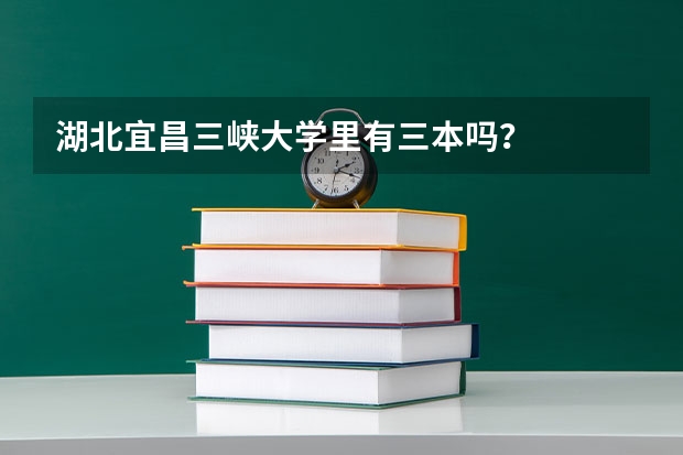 湖北宜昌三峡大学里有三本吗？