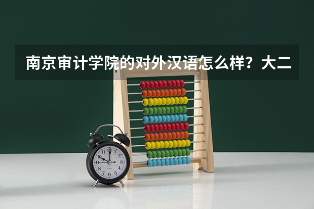 南京审计学院的对外汉语怎么样？大二怎么才能转专业？