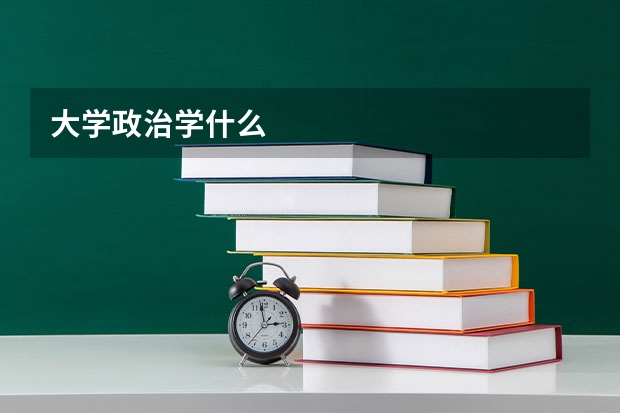 大学政治学什么