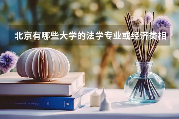 北京有哪些大学的法学专业或经济类相关的专业比较好