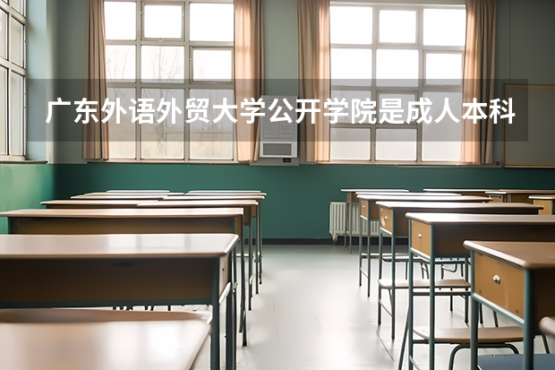 广东外语外贸大学公开学院是成人本科吗