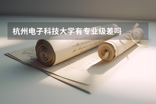 杭州电子科技大学有专业级差吗