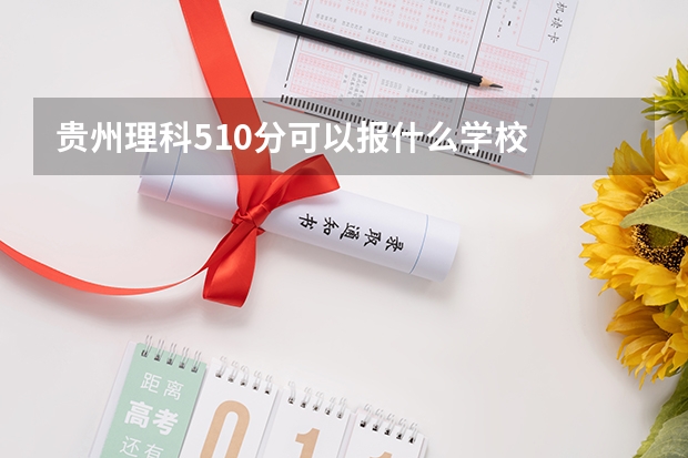 贵州理科510分可以报什么学校